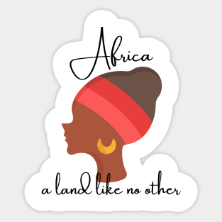 Africa a land like no other Sticker